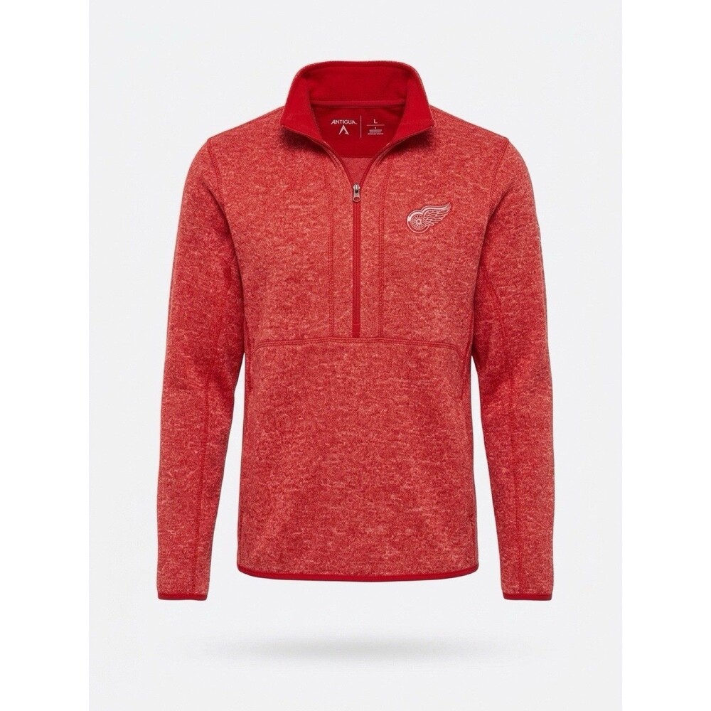 Antigua Women's Size L Red 1/4 Zip Pullover Jacket